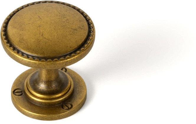 1-3/16-in Antique Brass Mushroom Classic Cabinet Knob 6 -Pack