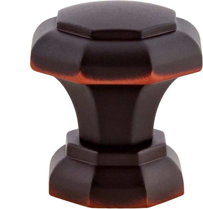 Octagon 1-1/8-in Oil-Rubbed Bronze Octangular Modern Cabinet Knob