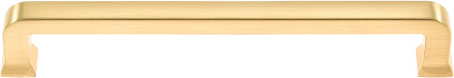 HW400XX Brushed Brass Rectangular Classic Cabinet Knob