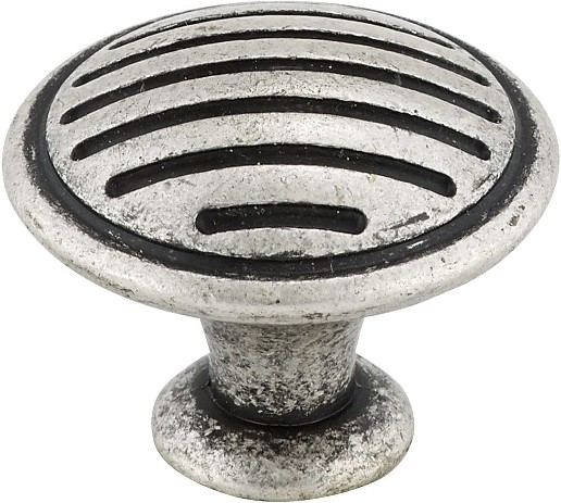 1-3/16-in Old Silver Round Traditional Cabinet Knob