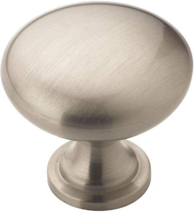 Edona 1-1/4-in Satin Nickel Round Traditional Cabinet Knob (10-Pack)