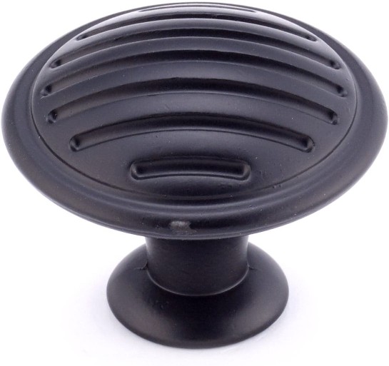 Mayland 1-3/16-in Matte Black Round Contemporary Cabinet Knob