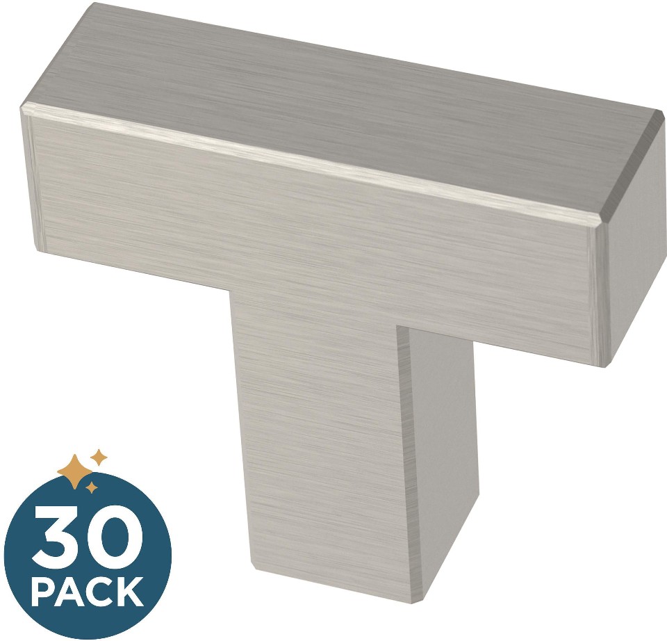 Simple Modern Square 1-1/4-in Bar Modern Cabinet Knob