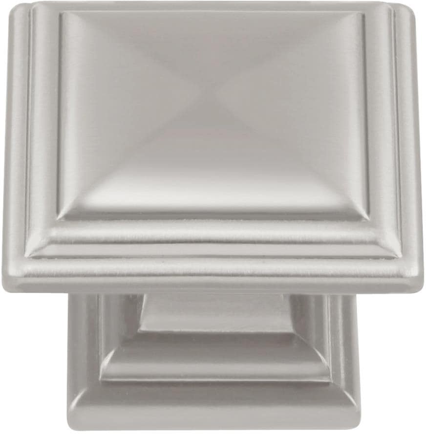 Somerset Satin Nickel Square Traditional Cabinet Knob