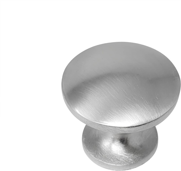 Wellington 1-in Satin Nickel Round Transitional Cabinet Knob