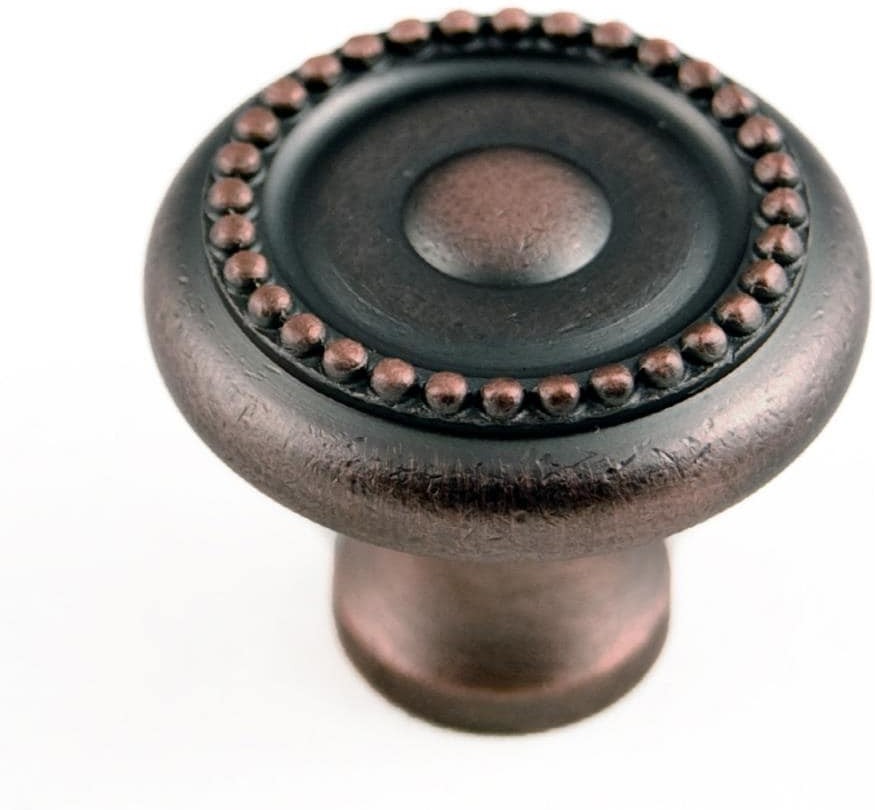 Distressed copper Round Traditional Cabinet Knob