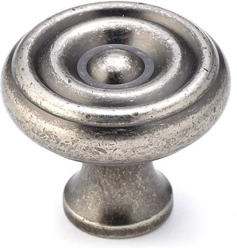 Laval 1-1/4-in Pewter Round Traditional Cabinet Knob