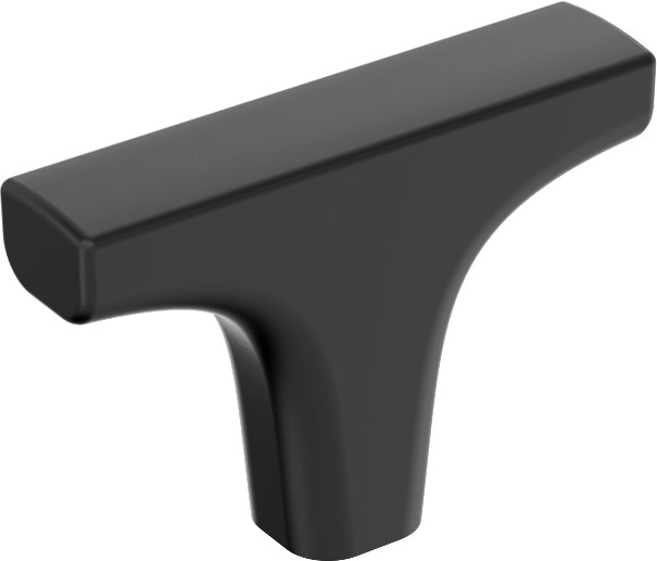 Merced 2-in Matte Black Bar Contemporary Cabinet Knob