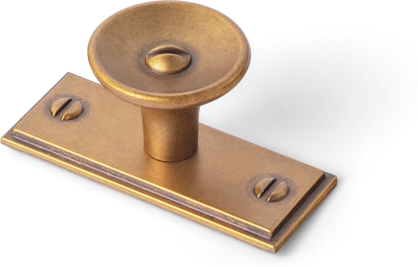1-2/5-in Antique Brass Novelty Classic Cabinet Knob 6 -Pack