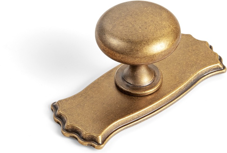 1-3/16-in Antique Brass Mushroom Classic Cabinet Knob 6 -Pack