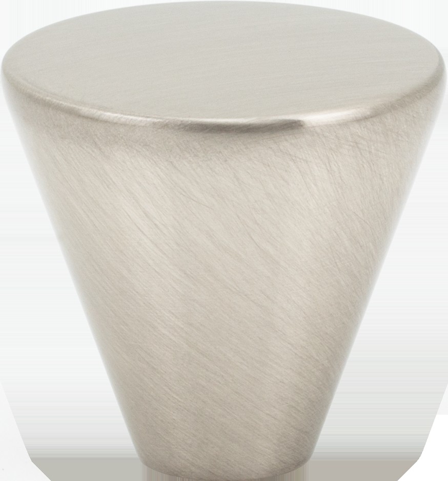Series No. 16, 1-in Satin Nickel Conical Contemporary Cabinet Knob