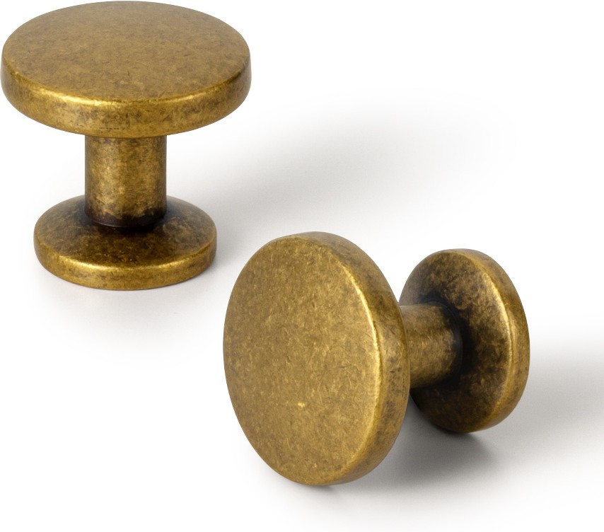 1-3/16-in Antique Brass Novelty Classic Cabinet Knob 12 -Pack