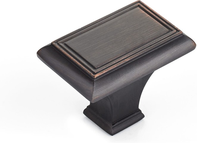 Beauharnois 1-11/16-in Brushed Oil-Rubbed Bronze Rectangular Traditional Cabinet Knob
