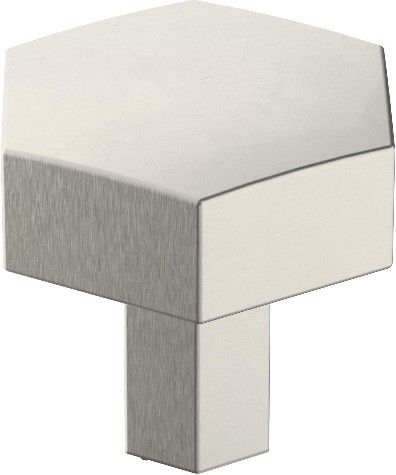 Caliber 1-1/4-in Satin Nickel Hexagonal Contemporary Cabinet Knob