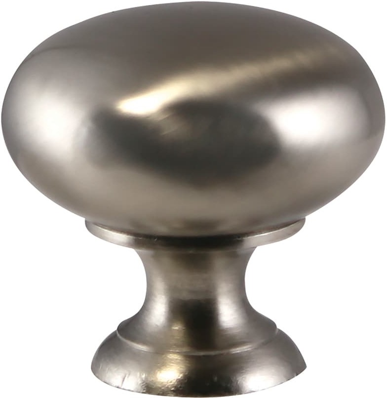 1-3/16-in Satin Nickel Round Traditional Cabinet Knob 5 -Pack