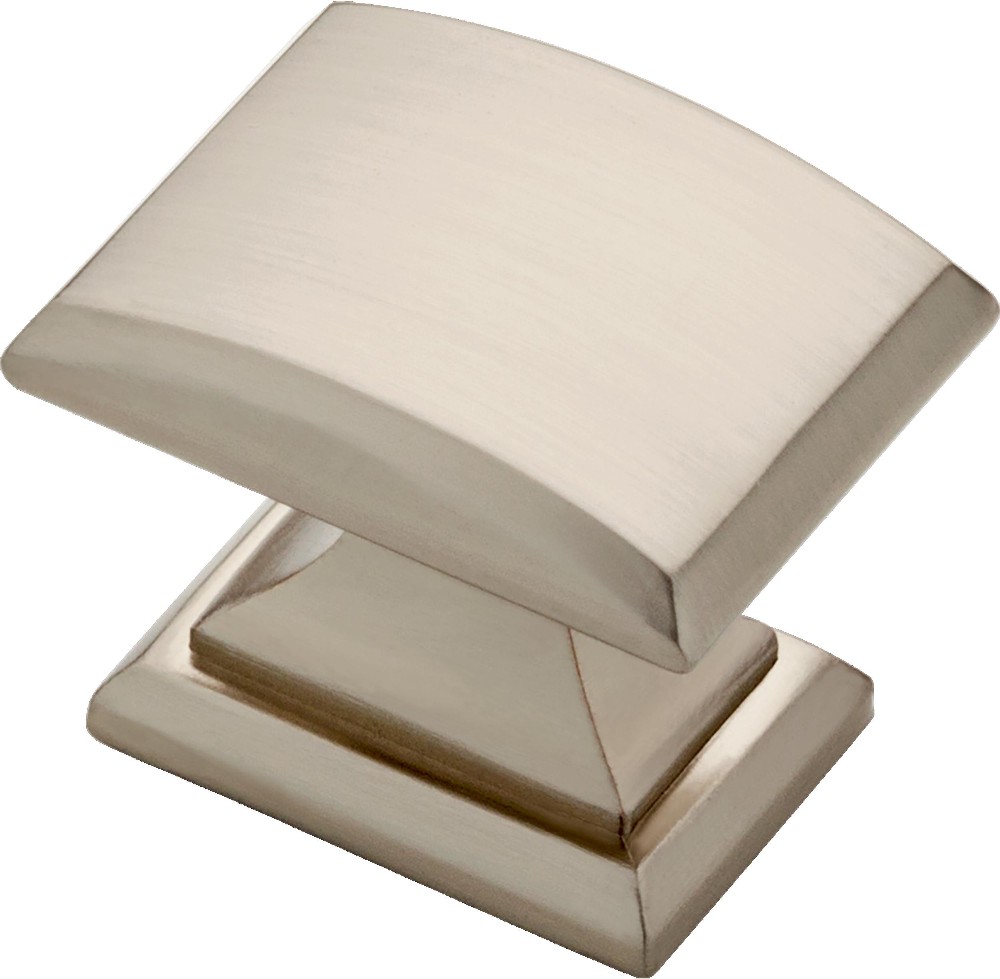 Eugene 1-1/4-in Satin Nickel Rectangular Traditional Cabinet Knob