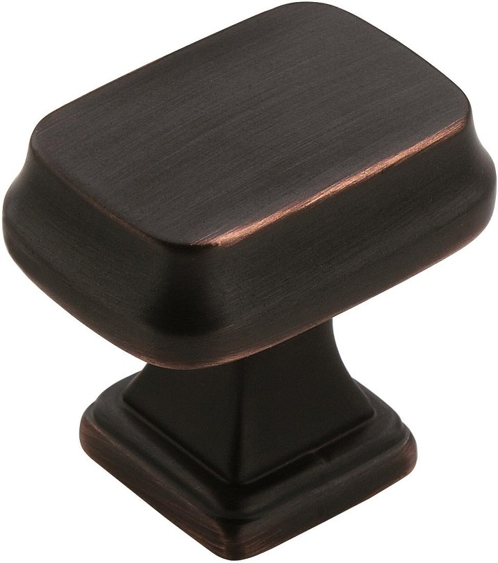 Revitalize 1-1/4-in Oil Rubbed Bronze Rectangular Traditional Cabinet Knob