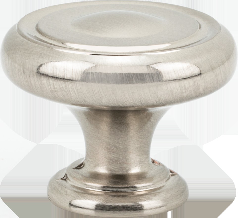 Series No. 7, 1-1/4-in Satin Nickel Mushroom Traditional Cabinet Knob