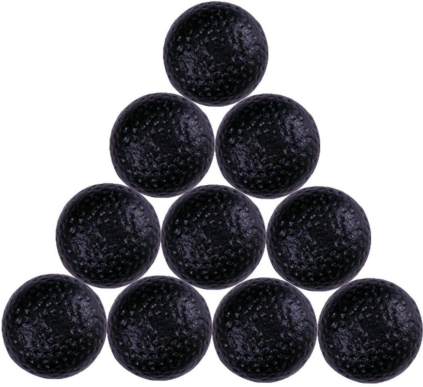 Cabinet Knobs 1-1/4-in Black Round Traditional Cabinet Knob 10 -Pack