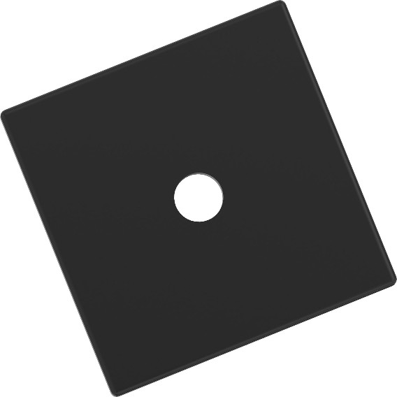 Matte Black Steel Backplate