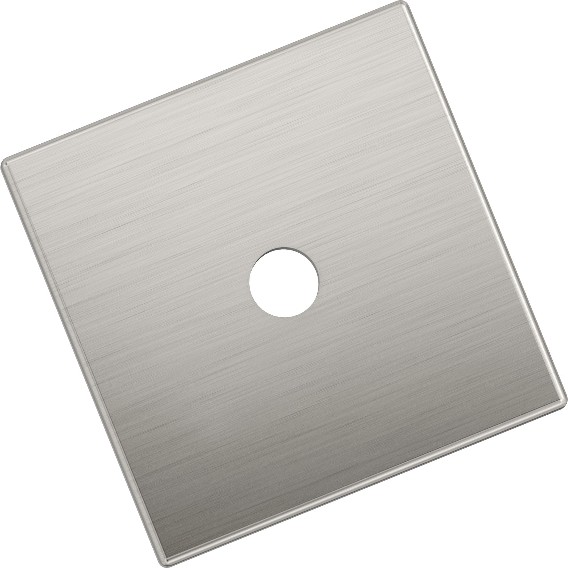 Satin Nickel Steel Backplate