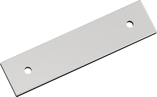 Polished Chrome Steel Backplate