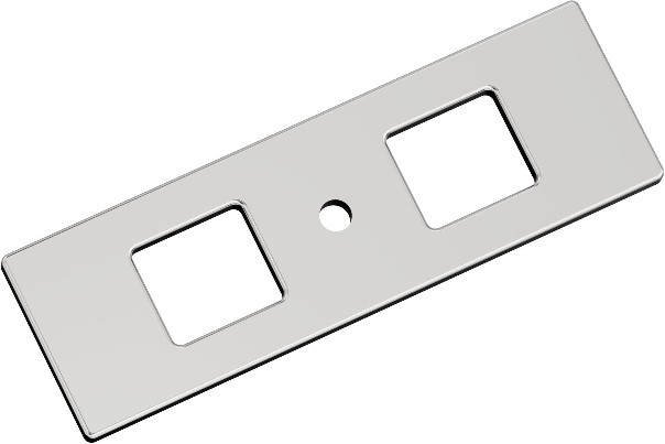 Polished Chrome Steel Backplate