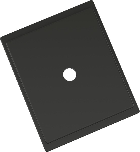 Matte Black Cabinet Backplate