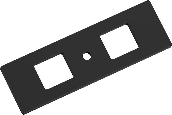 Matte Black Steel Backplate