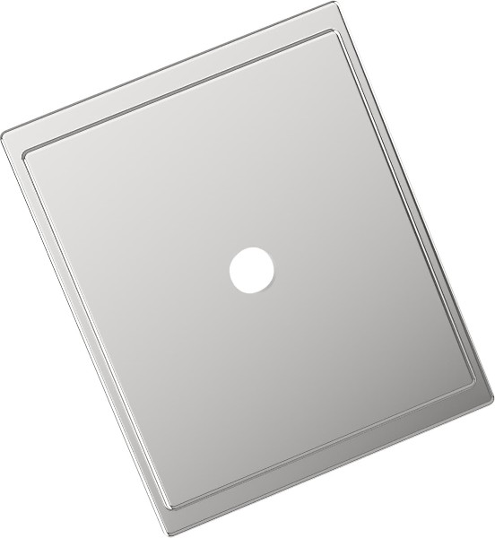 Polished Chrome Steel Backplate