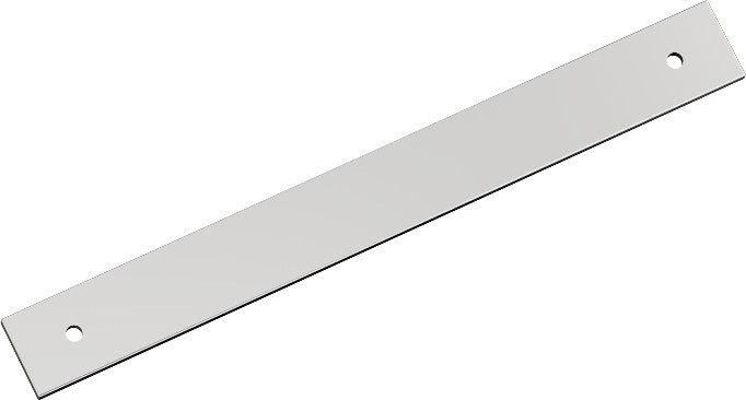 Polished Chrome Steel Backplate