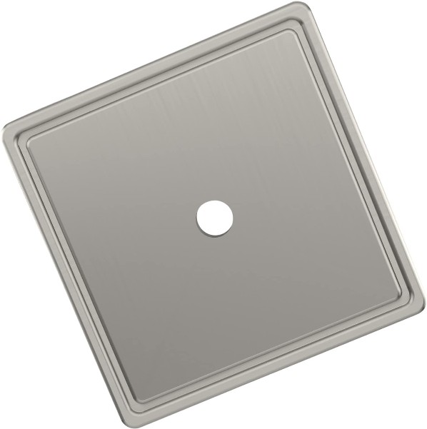 Satin Nickel Steel Backplate