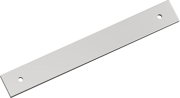 Polished Chrome Steel Backplate