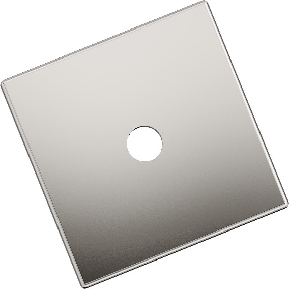 Polished Nickel Steel Backplate