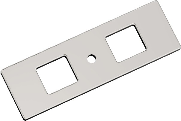 Polished Nickel Steel Backplate
