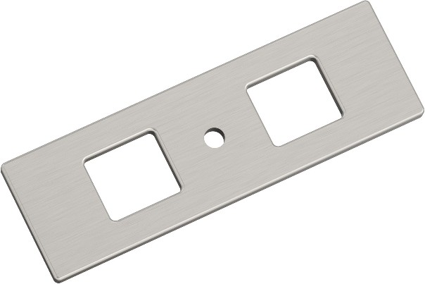 Satin Nickel Steel Backplate