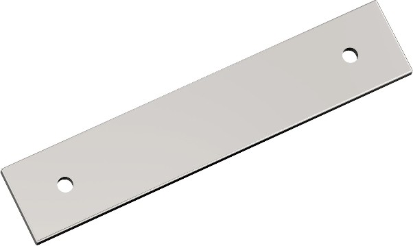 Polished Nickel Steel Backplate