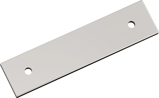 Polished Nickel Steel Backplate