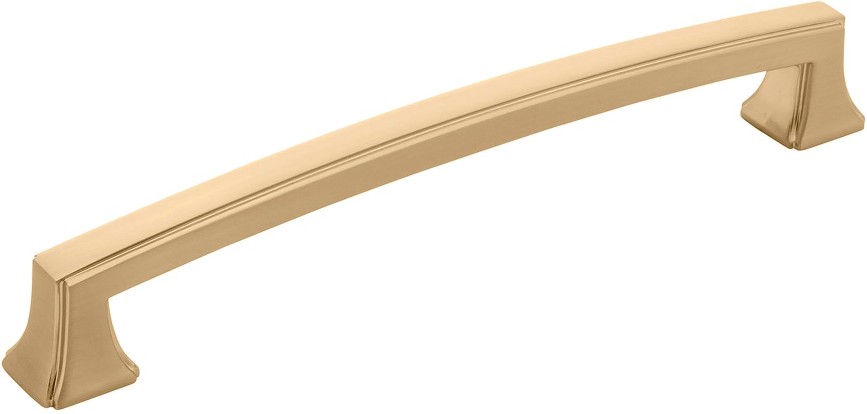 Bridges 7-9/16-in , 192mm Center to Center Champagne Bronze Rectangular Handle Drawer Pulls