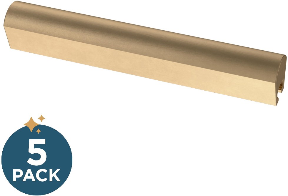 Modern Arch Adjusta-Pull 1-in to 4-in , 25 mm to 102 mm Center to Center Champagne Bronze Adjustable Novelty Bar Drawer Pulls 5 -Pack