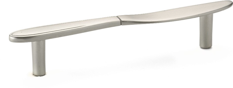 3-7/9-in , 96mm Center to Center Brushed Nickel Arch Handle Drawer Pulls