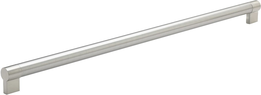 Moncalieri 22-5/8-in , 576mm Center to Center Brushed Nickel Cylindrical Handle Drawer Pulls