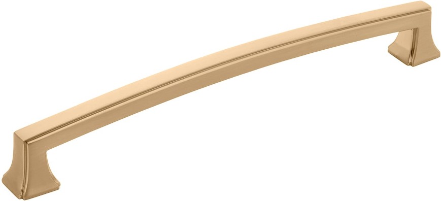Bridges 6-5/16-in , 160mm Center to Center Champagne Bronze Rectangular Handle Drawer Pulls