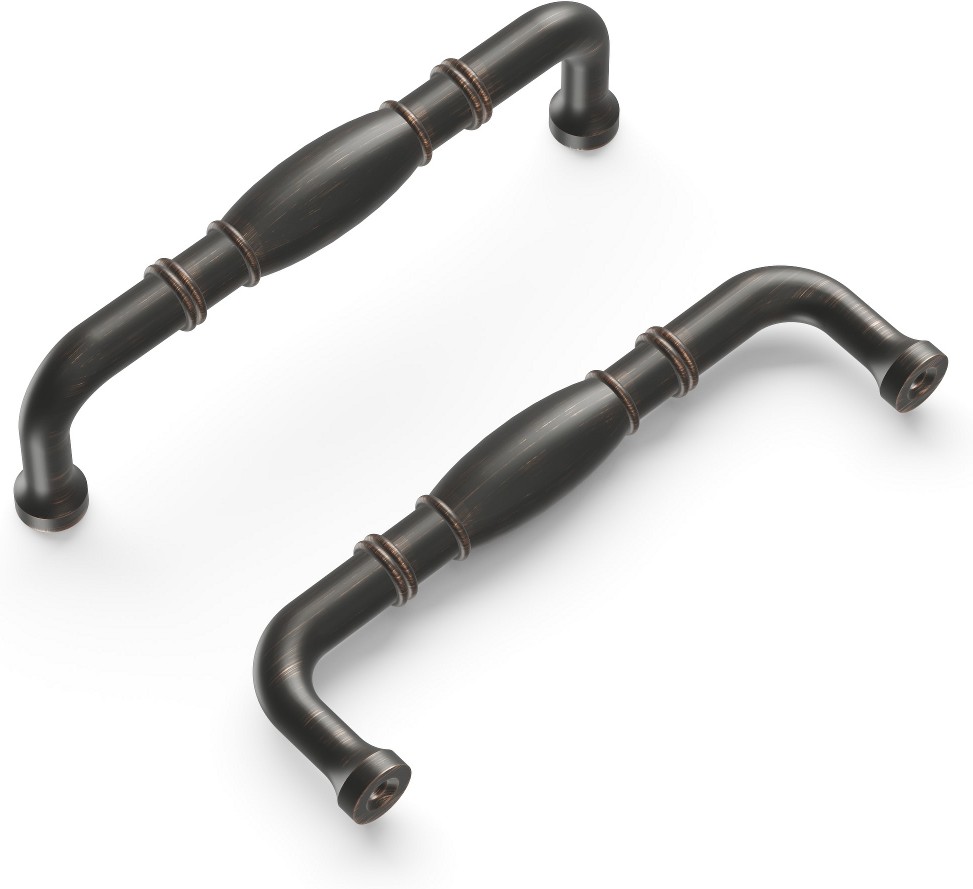 Williamsburg 3-3/4-in , 96mm Center to Center Vintage Bronze Arch Handle Drawer Pulls 10 -Pack