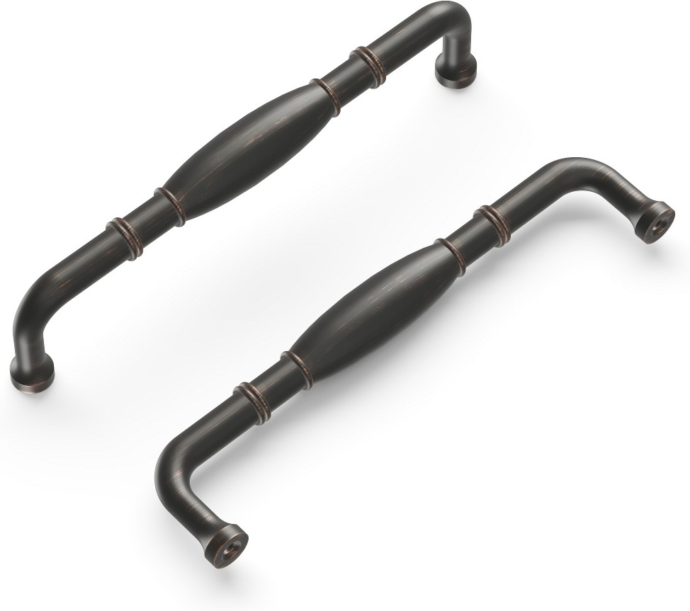 Williamsburg 5-1/16-in , 128mm Center to Center Vintage Bronze Arch Handle Drawer Pulls