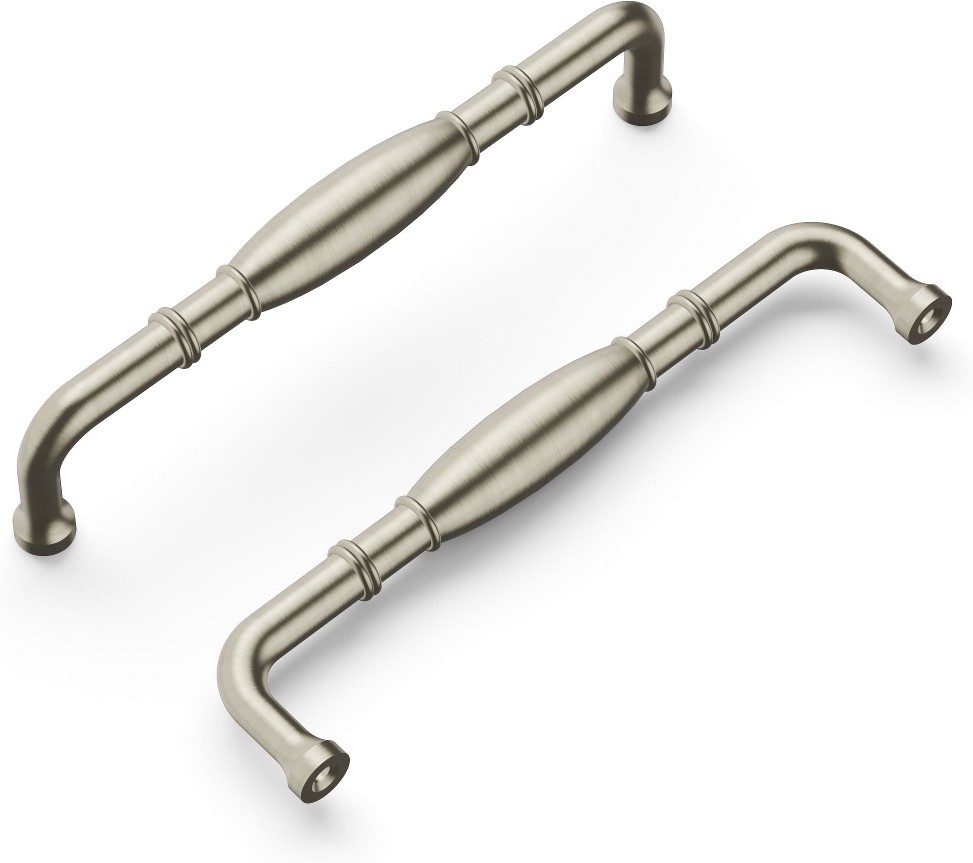 Williamsburg 5-1/16-in , 128mm Center to Center Satin Nickel Arch Handle Drawer Pulls 10 -Pack