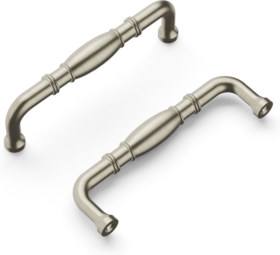 Williamsburg 3-3/4-in , 96mm Center to Center Satin Nickel Arch Handle Drawer Pulls 10 -Pack
