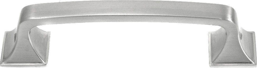 Newport 5-in , 128mm Center to Center Satin Nickel Rectangular Handle Drawer Pulls