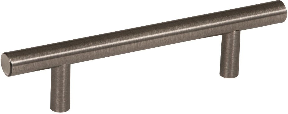 Bar Pulls 3-3/4-in , 96mm Center to Center Gunmetal Cylindrical Bar Drawer Pulls