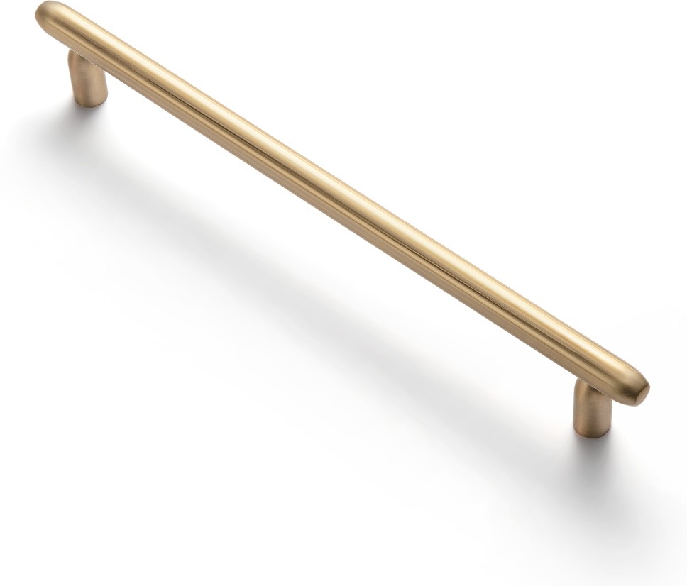 7-9/16-in , 192mm Center to Center Champagne Bronze Cylindrical Bar Drawer Pulls 6 -Pack
